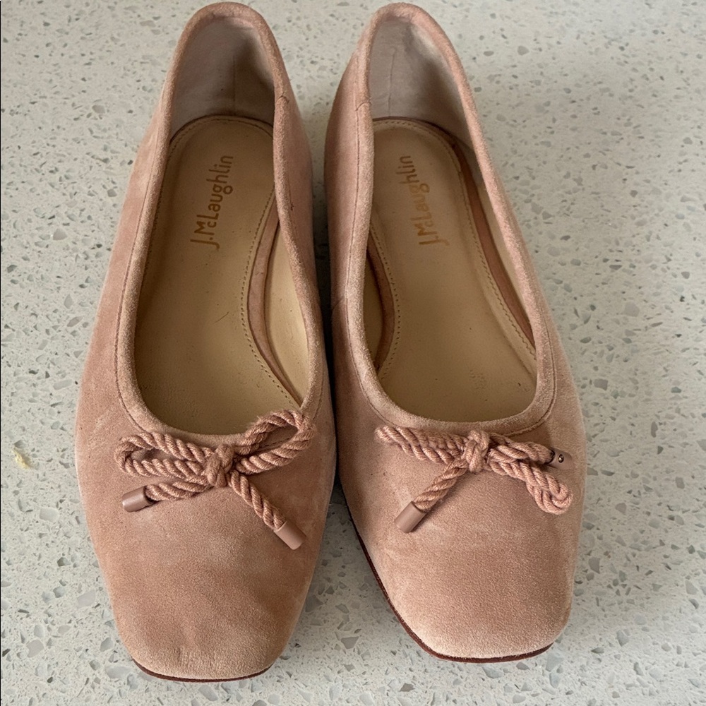 J. McLaughlin Women's Blush Suede Loafers